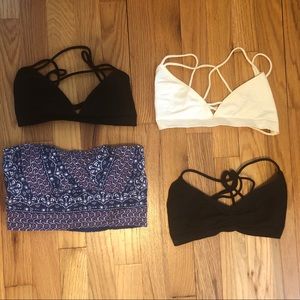 Free People Intimately bralette bundle XS/S